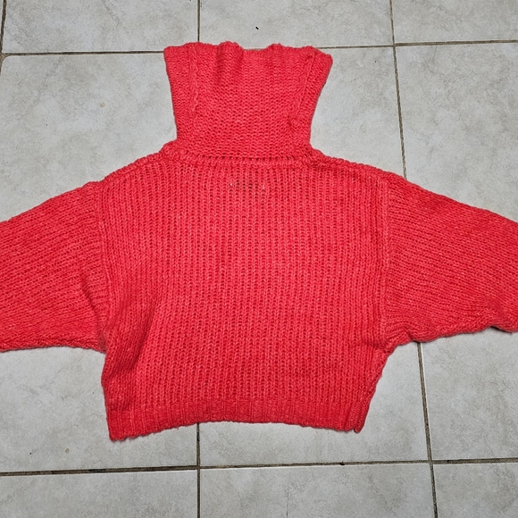 Anthropologie pilcro coral neck crop sweater xs - Picture 3 of 10